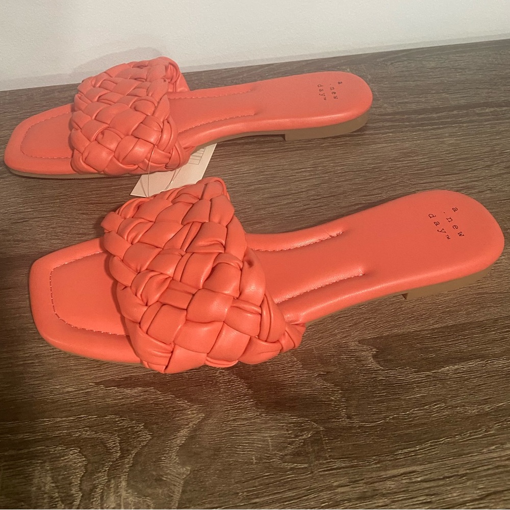 Women's Carissa Slide Sandals - A New Day™ Color Pink/Carissa Size 9.